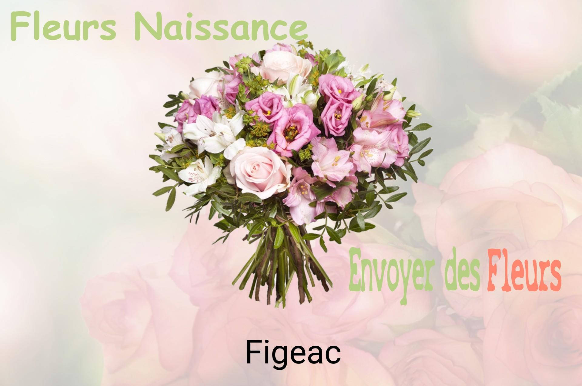 Bouquet de fleurs de naissance livré à Figeac